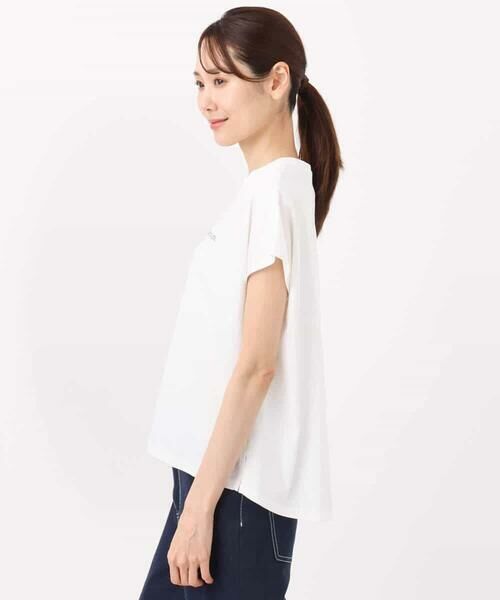 MK MICHEL KLEIN / エムケーミッシェルクラン カットソー | フレンチスリーブロゴTシャツ/接触冷感/洗える | 詳細23