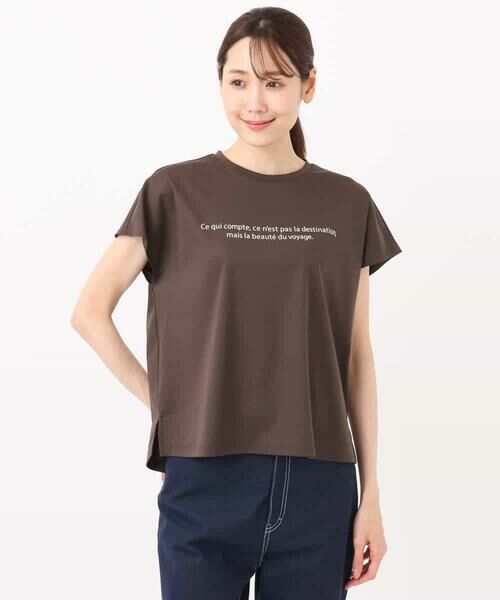MK MICHEL KLEIN / エムケーミッシェルクラン カットソー | フレンチスリーブロゴTシャツ/接触冷感/洗える | 詳細29