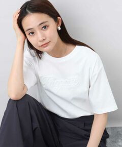 MK MICHEL KLEIN / エムケーミッシェルクラン カットソー | リラックスシルエット ロゴTシャツ/接触冷感/洗える