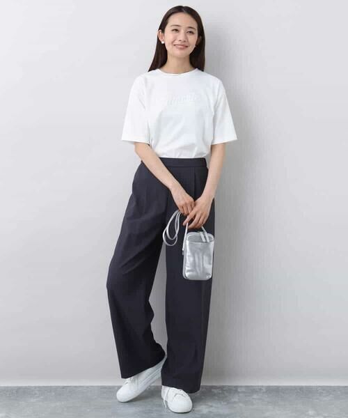 MK MICHEL KLEIN / エムケーミッシェルクラン カットソー | リラックスシルエット ロゴTシャツ/接触冷感/洗える | 詳細10