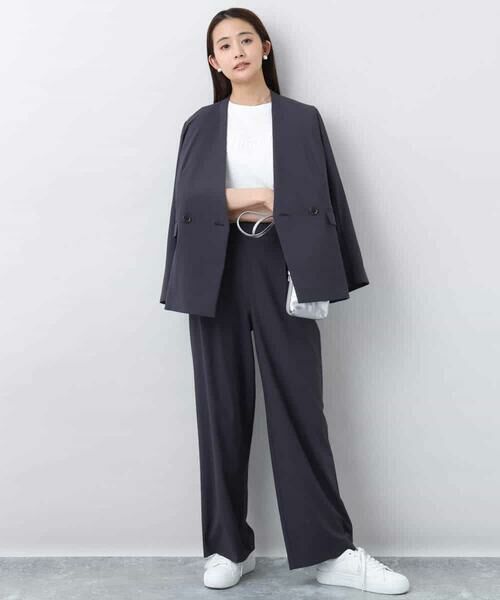 MK MICHEL KLEIN / エムケーミッシェルクラン カットソー | リラックスシルエット ロゴTシャツ/接触冷感/洗える | 詳細11