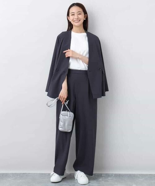 MK MICHEL KLEIN / エムケーミッシェルクラン カットソー | リラックスシルエット ロゴTシャツ/接触冷感/洗える | 詳細12