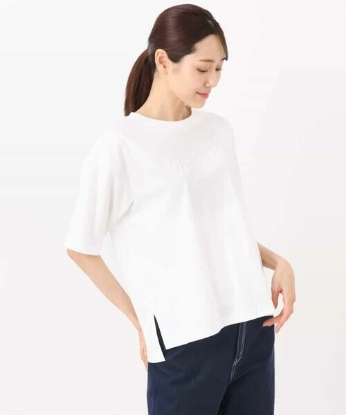 MK MICHEL KLEIN / エムケーミッシェルクラン カットソー | リラックスシルエット ロゴTシャツ/接触冷感/洗える | 詳細16