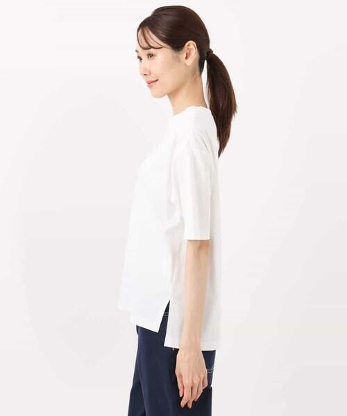 MK MICHEL KLEIN / エムケーミッシェルクラン カットソー | リラックスシルエット ロゴTシャツ/接触冷感/洗える | 詳細17