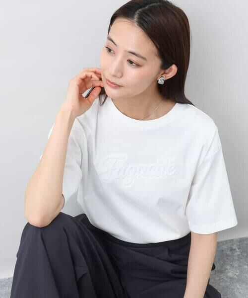 MK MICHEL KLEIN / エムケーミッシェルクラン カットソー | リラックスシルエット ロゴTシャツ/接触冷感/洗える | 詳細8