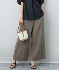 MK MICHEL KLEIN / エムケーミッシェルクラン その他パンツ | センタープレス入りストレートワイドパンツ/UVカット/接触冷感/速乾/洗える