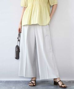 MK MICHEL KLEIN / エムケーミッシェルクラン その他パンツ | センタープレス入りストレートワイドパンツ/UVカット/接触冷感/速乾/洗える