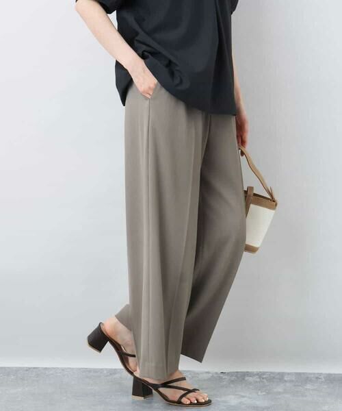 MK MICHEL KLEIN / エムケーミッシェルクラン その他パンツ | センタープレス入りストレートワイドパンツ/UVカット/接触冷感/速乾/洗える | 詳細1