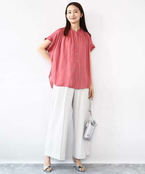 MK MICHEL KLEIN / エムケーミッシェルクラン その他パンツ | センタープレス入りストレートワイドパンツ/UVカット/接触冷感/速乾/洗える | 詳細19