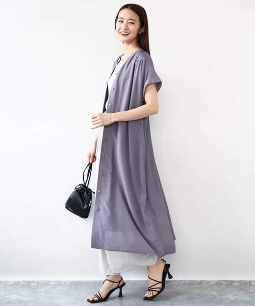 MK MICHEL KLEIN / エムケーミッシェルクラン その他パンツ | センタープレス入りストレートワイドパンツ/UVカット/接触冷感/速乾/洗える | 詳細20