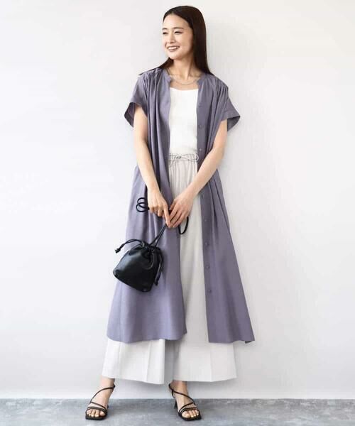 MK MICHEL KLEIN / エムケーミッシェルクラン その他パンツ | センタープレス入りストレートワイドパンツ/UVカット/接触冷感/速乾/洗える | 詳細23