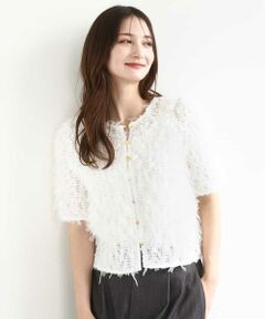 MK MICHEL KLEIN / エムケーミッシェルクラン シャツ・ブラウス | 釦デザインチュールトップス/前後2way/洗える