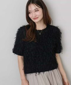 MK MICHEL KLEIN / エムケーミッシェルクラン シャツ・ブラウス | 釦デザインチュールトップス/前後2way/洗える