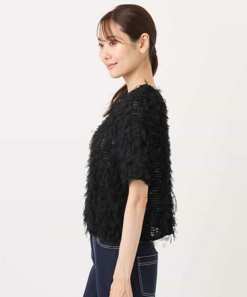 MK MICHEL KLEIN / エムケーミッシェルクラン シャツ・ブラウス | 釦デザインチュールトップス/前後2way/洗える | 詳細18