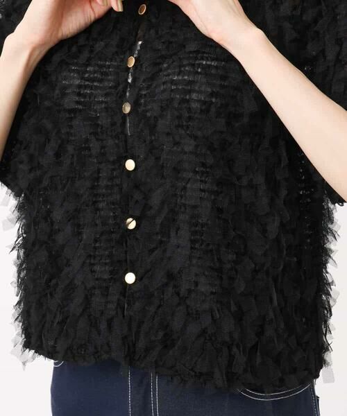 MK MICHEL KLEIN / エムケーミッシェルクラン シャツ・ブラウス | 釦デザインチュールトップス/前後2way/洗える | 詳細22