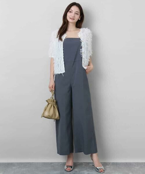 MK MICHEL KLEIN / エムケーミッシェルクラン シャツ・ブラウス | 釦デザインチュールトップス/前後2way/洗える | 詳細5