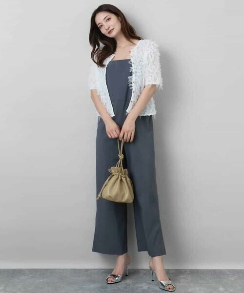 MK MICHEL KLEIN / エムケーミッシェルクラン シャツ・ブラウス | 釦デザインチュールトップス/前後2way/洗える | 詳細7