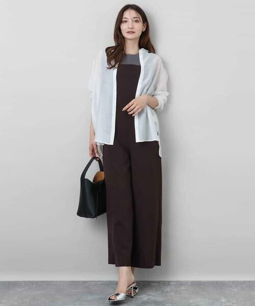 MK MICHEL KLEIN / エムケーミッシェルクラン シャツ・ブラウス | レイヤードチュールブラウス×タンクトップ/接触冷感./洗える | 詳細15