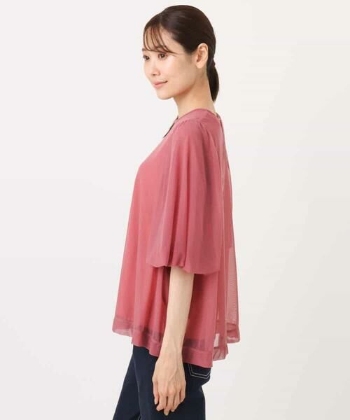 MK MICHEL KLEIN / エムケーミッシェルクラン シャツ・ブラウス | レイヤードチュールブラウス×タンクトップ/接触冷感./洗える | 詳細22