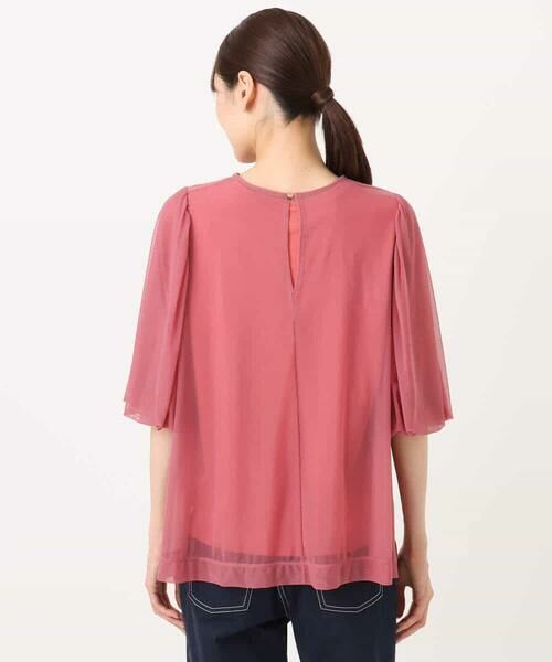 MK MICHEL KLEIN / エムケーミッシェルクラン シャツ・ブラウス | レイヤードチュールブラウス×タンクトップ/接触冷感./洗える | 詳細23