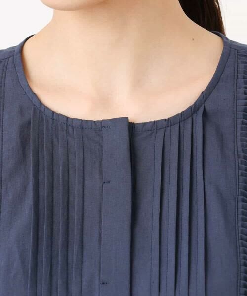 MK MICHEL KLEIN / エムケーミッシェルクラン シャツ・ブラウス | コットンボイルピンタックデザインブラウス/洗える | 詳細16