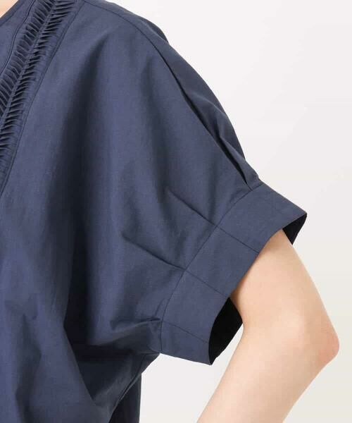 MK MICHEL KLEIN / エムケーミッシェルクラン シャツ・ブラウス | コットンボイルピンタックデザインブラウス/洗える | 詳細17