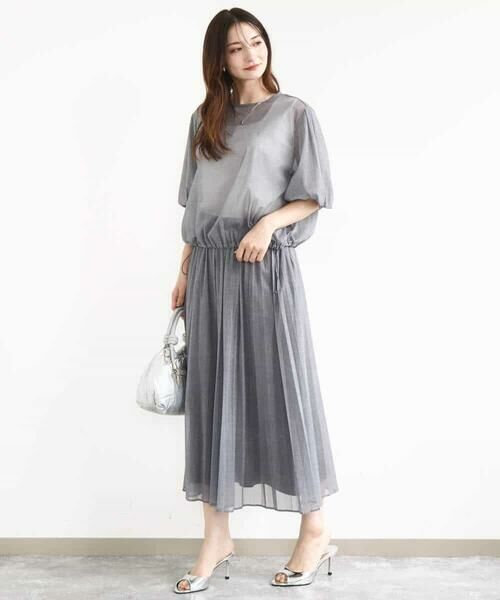 MK MICHEL KLEIN / エムケーミッシェルクラン シャツ・ブラウス | デニム調シアーブラウス/洗える | 詳細11