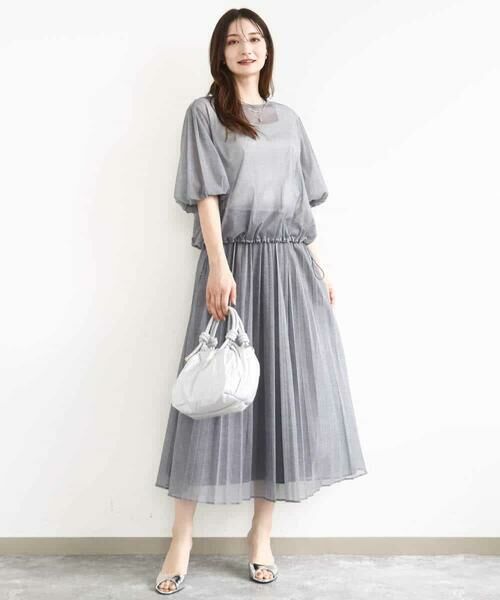 MK MICHEL KLEIN / エムケーミッシェルクラン シャツ・ブラウス | デニム調シアーブラウス/洗える | 詳細12