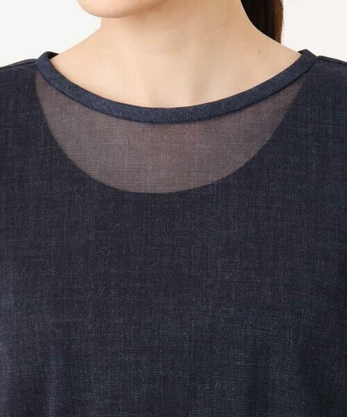 MK MICHEL KLEIN / エムケーミッシェルクラン シャツ・ブラウス | デニム調シアーブラウス/洗える | 詳細20