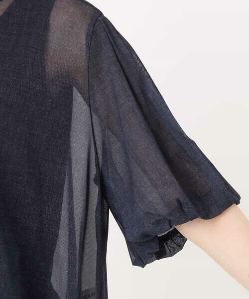 MK MICHEL KLEIN / エムケーミッシェルクラン シャツ・ブラウス | デニム調シアーブラウス/洗える | 詳細22