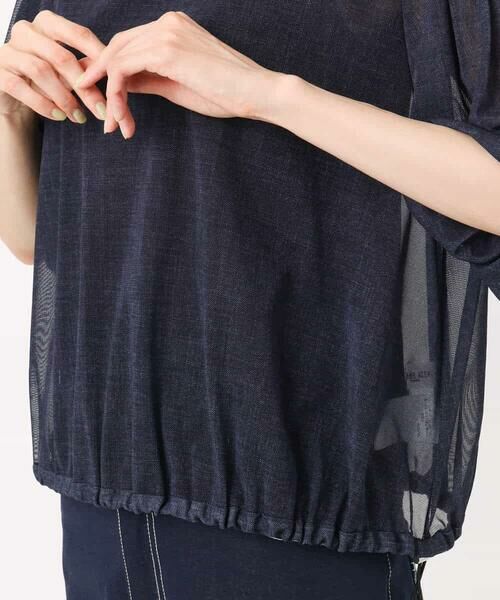 MK MICHEL KLEIN / エムケーミッシェルクラン シャツ・ブラウス | デニム調シアーブラウス/洗える | 詳細23