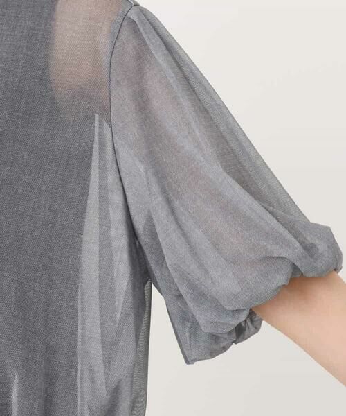 MK MICHEL KLEIN / エムケーミッシェルクラン シャツ・ブラウス | デニム調シアーブラウス/洗える | 詳細27