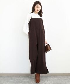 MK MICHEL KLEIN / エムケーミッシェルクラン サロペット・オールインワン | ストラップコンビネゾン/洗える