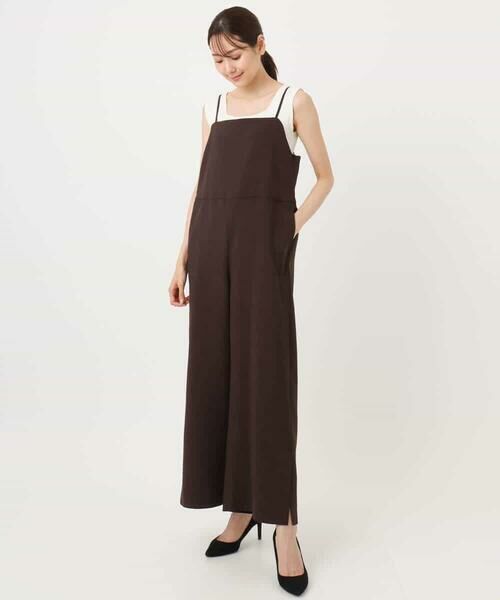 MK MICHEL KLEIN / エムケーミッシェルクラン サロペット・オールインワン | ストラップコンビネゾン/洗える | 詳細12