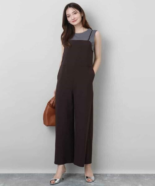 MK MICHEL KLEIN / エムケーミッシェルクラン サロペット・オールインワン | ストラップコンビネゾン/洗える | 詳細13