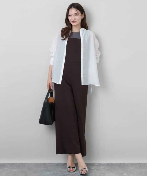 MK MICHEL KLEIN / エムケーミッシェルクラン サロペット・オールインワン | ストラップコンビネゾン/洗える | 詳細16