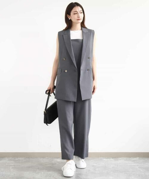 MK MICHEL KLEIN / エムケーミッシェルクラン サロペット・オールインワン | ストラップコンビネゾン/洗える | 詳細28