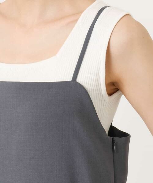 MK MICHEL KLEIN / エムケーミッシェルクラン サロペット・オールインワン | ストラップコンビネゾン/洗える | 詳細5