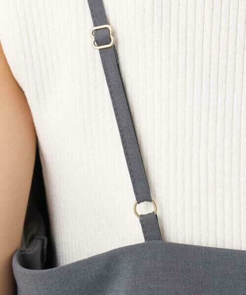 MK MICHEL KLEIN / エムケーミッシェルクラン サロペット・オールインワン | ストラップコンビネゾン/洗える | 詳細6