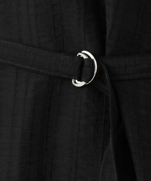 MK MICHEL KLEIN / エムケーミッシェルクラン ロング・マキシ丈ワンピース | ドビーストライプフレアーシルエットワンピース/洗える | 詳細13