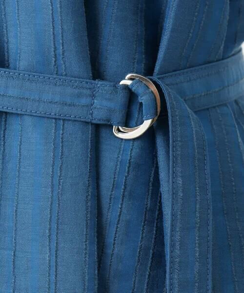 MK MICHEL KLEIN / エムケーミッシェルクラン ロング・マキシ丈ワンピース | ドビーストライプフレアーシルエットワンピース/洗える | 詳細9