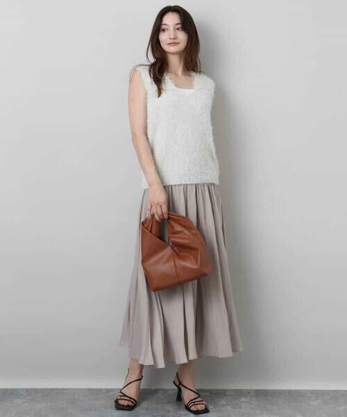 MK MICHEL KLEIN / エムケーミッシェルクラン ニット・セーター | ラメシャギーニットジレ/前後2way/洗える | 詳細11