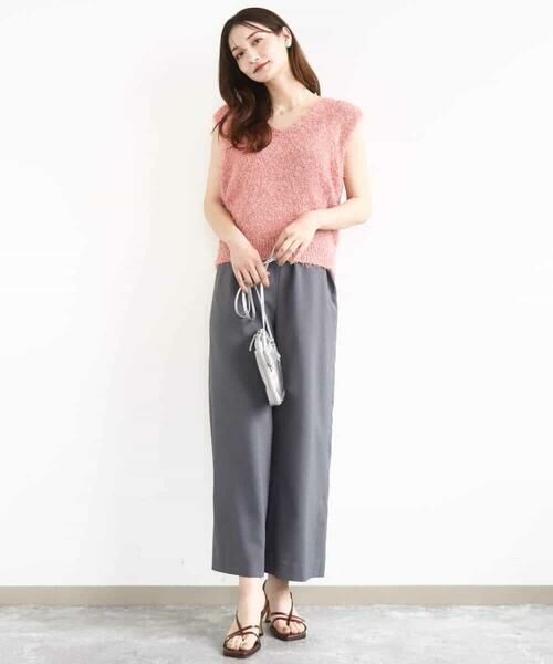 MK MICHEL KLEIN / エムケーミッシェルクラン ニット・セーター | ラメシャギーニットジレ/前後2way/洗える | 詳細16