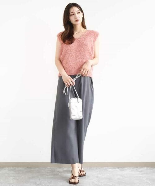 MK MICHEL KLEIN / エムケーミッシェルクラン ニット・セーター | ラメシャギーニットジレ/前後2way/洗える | 詳細17