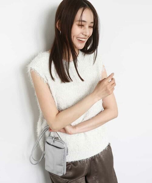 MK MICHEL KLEIN / エムケーミッシェルクラン ニット・セーター | ラメシャギーニットジレ/前後2way/洗える | 詳細18