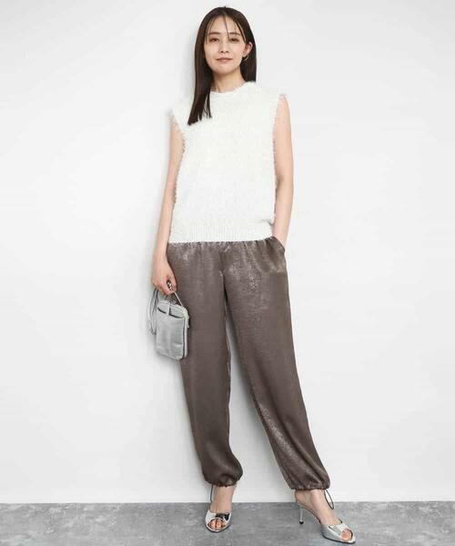 MK MICHEL KLEIN / エムケーミッシェルクラン ニット・セーター | ラメシャギーニットジレ/前後2way/洗える | 詳細19