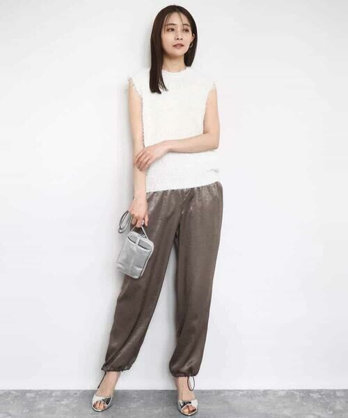 MK MICHEL KLEIN / エムケーミッシェルクラン ニット・セーター | ラメシャギーニットジレ/前後2way/洗える | 詳細20