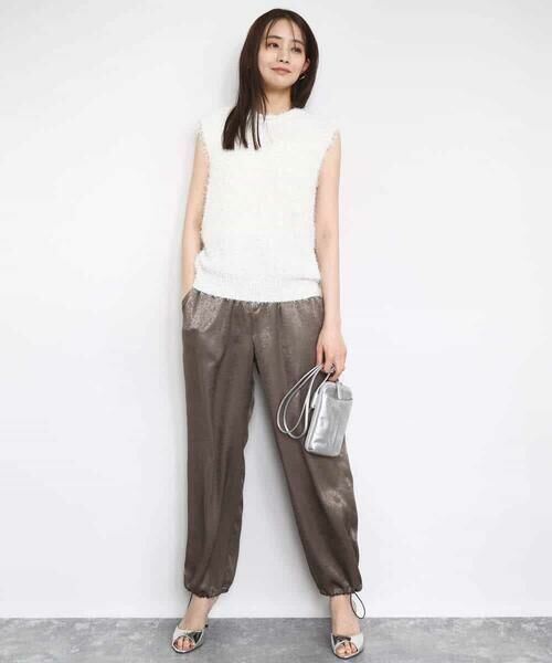 MK MICHEL KLEIN / エムケーミッシェルクラン ニット・セーター | ラメシャギーニットジレ/前後2way/洗える | 詳細21