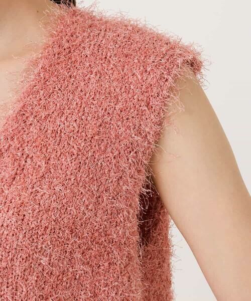 MK MICHEL KLEIN / エムケーミッシェルクラン ニット・セーター | ラメシャギーニットジレ/前後2way/洗える | 詳細26