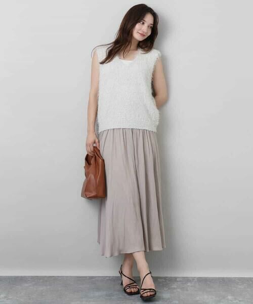 MK MICHEL KLEIN / エムケーミッシェルクラン ニット・セーター | ラメシャギーニットジレ/前後2way/洗える | 詳細9